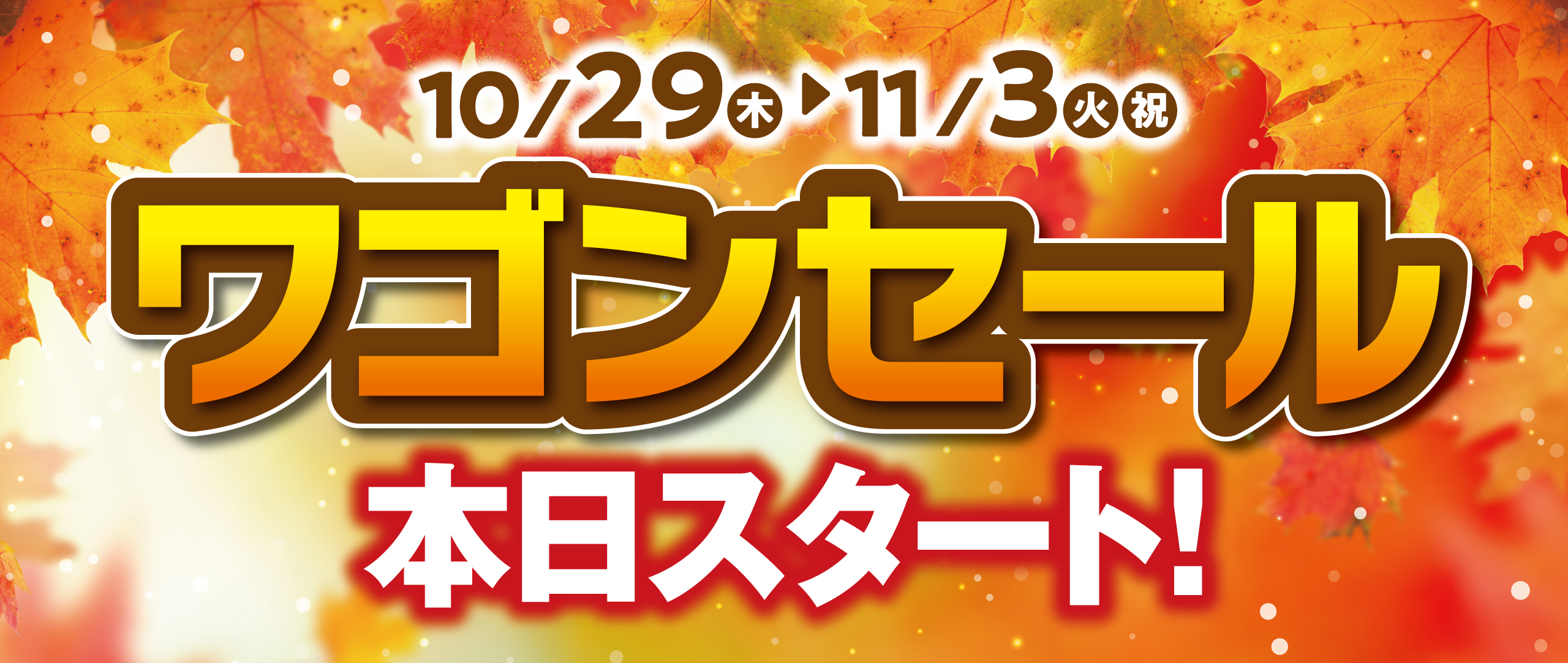 10/29　秋のワゴンセール